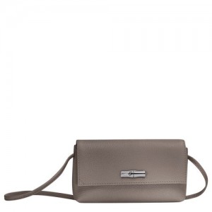 Longchamp Roseau Essential Pouch Grey | IYSNG-2483