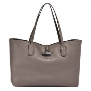 Longchamp Roseau Essential Shoulder bag Grey | NIMVO-2716