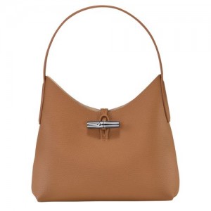 Longchamp Roseau Shoulder bag M Natural | XEHPU-9372