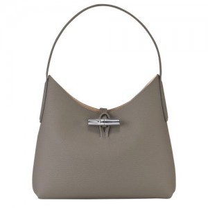 Longchamp Roseau Shoulder bag M Turtledove | TLSMB-3529