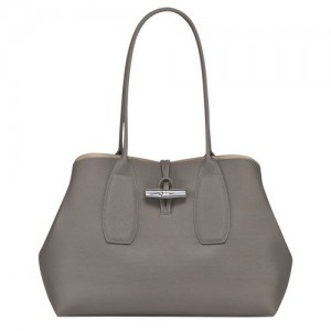 Longchamp Roseau Shoulder bag Turtledove | FBYUL-9578