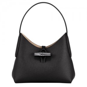 Longchamp Roseau Shoulder bag XS Black | JVSML-8571