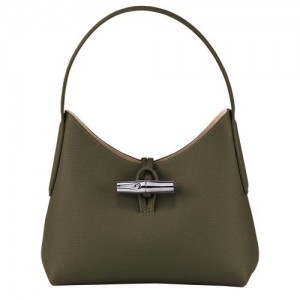 Longchamp Roseau Shoulder bag XS Khaki | TOXYD-0328