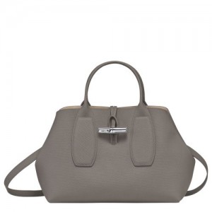 Longchamp Roseau Top handle bag M Turtledove | TPZMA-8560