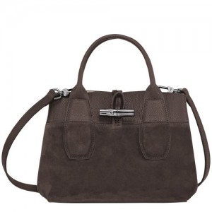 Longchamp Roseau Top handle bag S Ebony | VMIUJ-9615