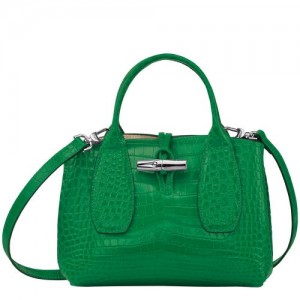 Longchamp Roseau Top handle bag S Green | SCOFD-9052