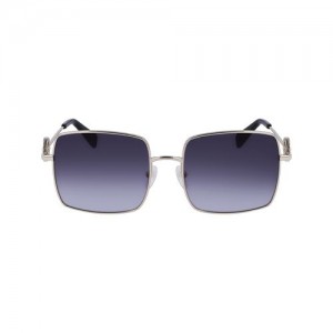 Longchamp Sunglasses Gold/Grey | OLYDM-9132