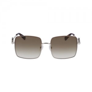 Longchamp Sunglasses Gold/Khaki | WEYKI-6345