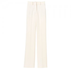 Longchamp Trousers Ivory | VMHJE-0839