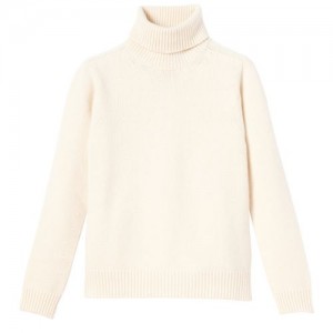 Longchamp Turtleneck sweater Ecru | DVGEH-1460