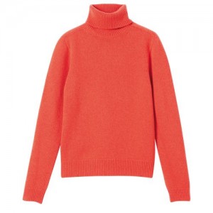 Longchamp Turtleneck sweater Orange | NCUKA-4821