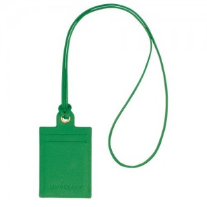 Longchamp epure Card holder with necklace Green | WVFMY-1864