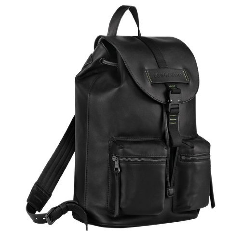 Longchamp 3D Backpack M Black | CLNVA-6512