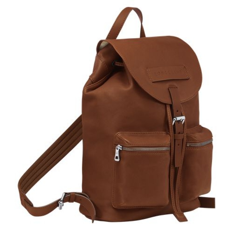 Longchamp 3D Backpack M Cognac | IVASF-2078