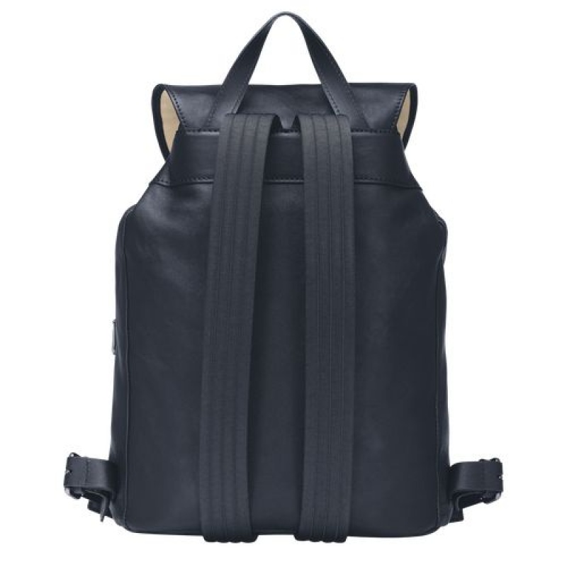 Longchamp 3D Backpack M Midnight Blue | GWNYO-9832