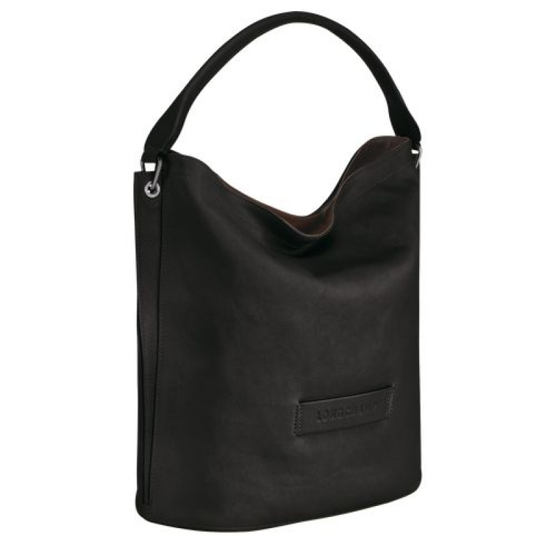 Longchamp 3D Shoulder bag Black | LKQIC-9304