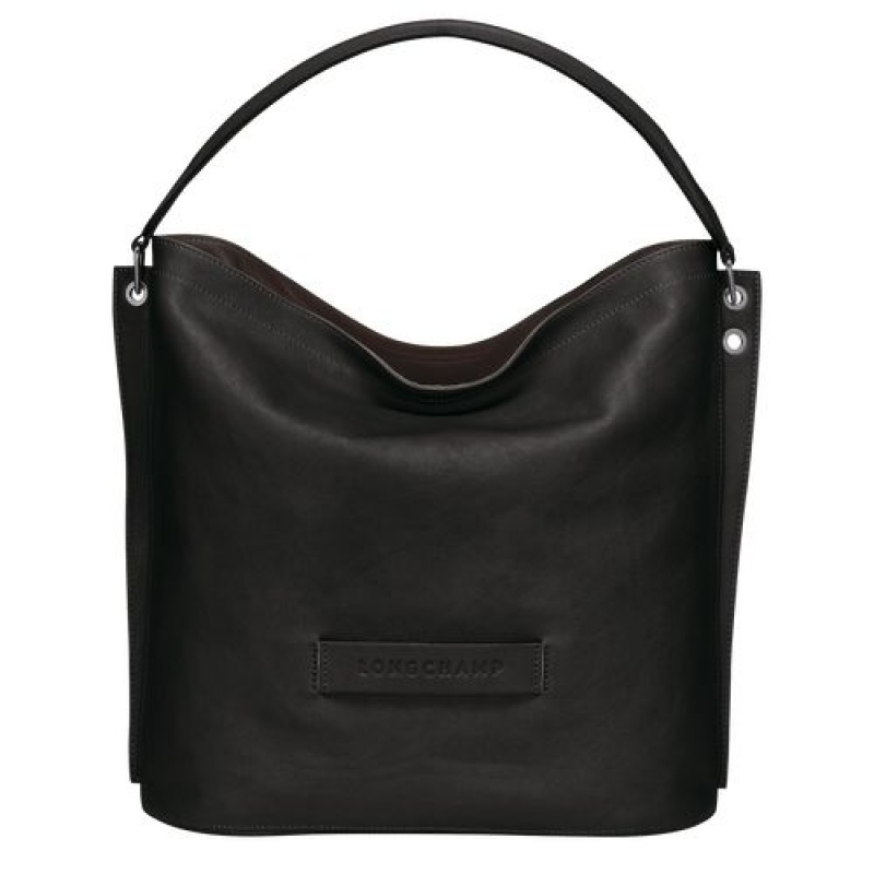 Longchamp 3D Shoulder bag Black | LKQIC-9304