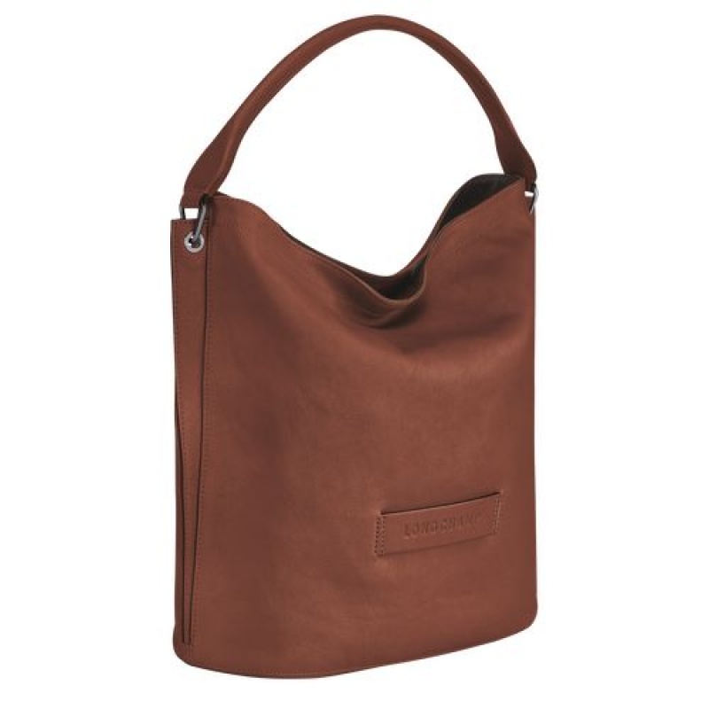 Longchamp 3D Shoulder bag Cognac | KXAOF-1809