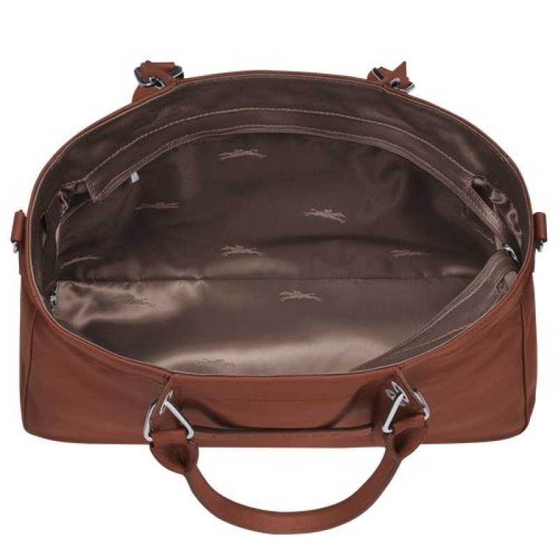 Longchamp 3D Top handle bag M Cognac | GPDJE-7134