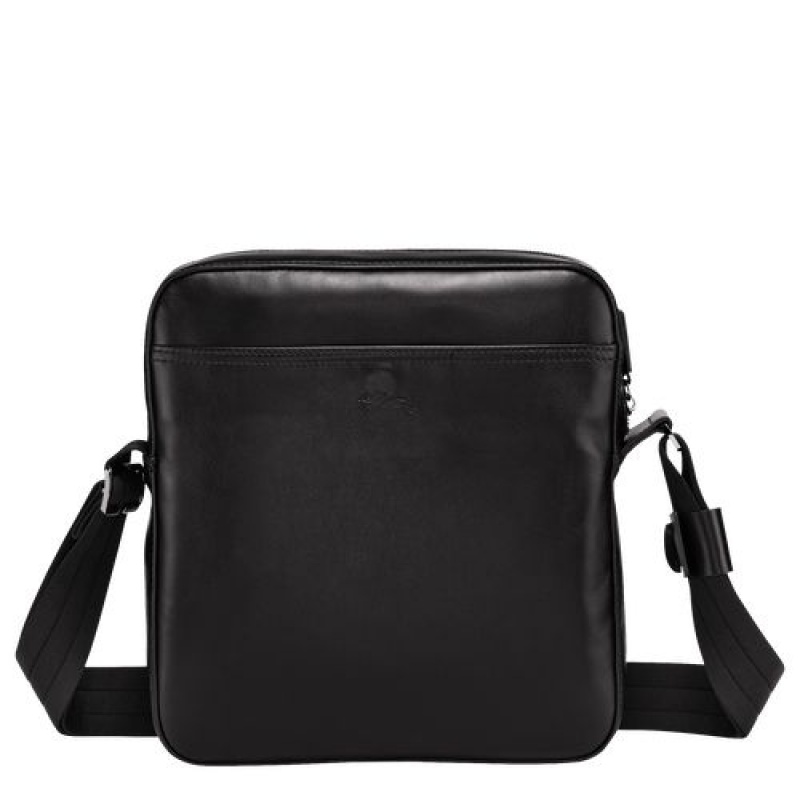 Longchamp Baxi Crossbody bag M Black | AOHZY-4368