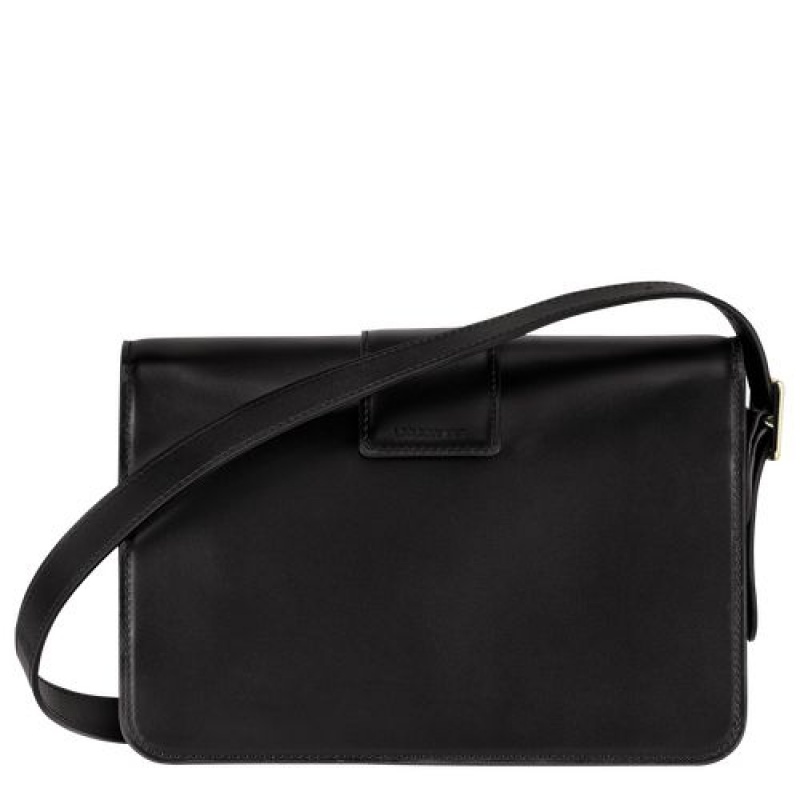 Longchamp Box-Trot Crossbody bag M Black | YSCZB-4078