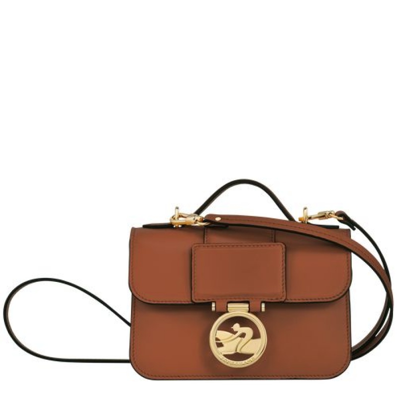 Longchamp Box-Trot Crossbody bag XS Cognac | NQLVP-5389