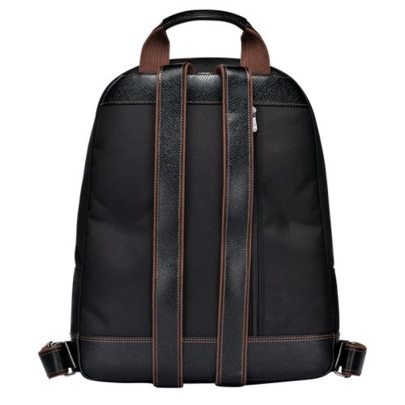 Longchamp Boxford Backpack Black | IROEU-0625