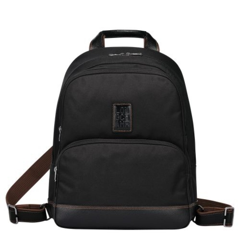 Longchamp Boxford Backpack Black | IROEU-0625