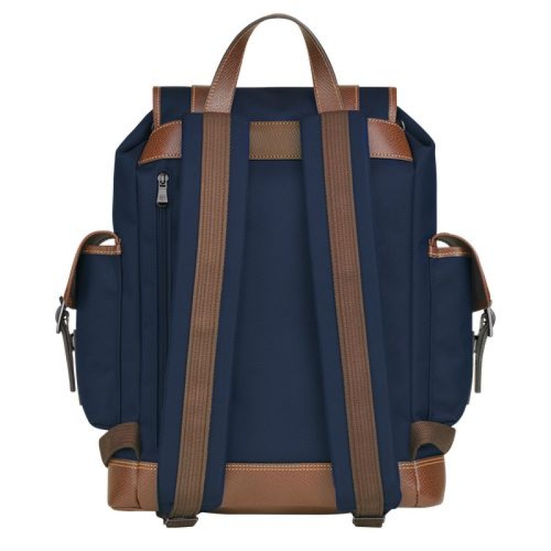 Longchamp Boxford Backpack Blue | CXUDK-9604