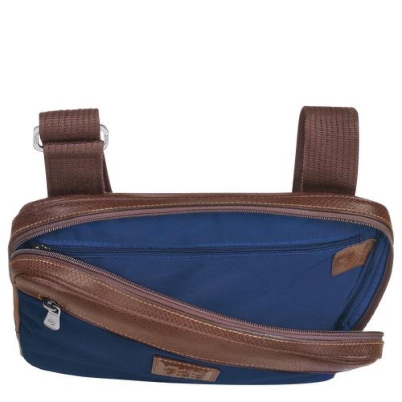 Longchamp Boxford Crossbody bag L Blue | AHEUY-7845