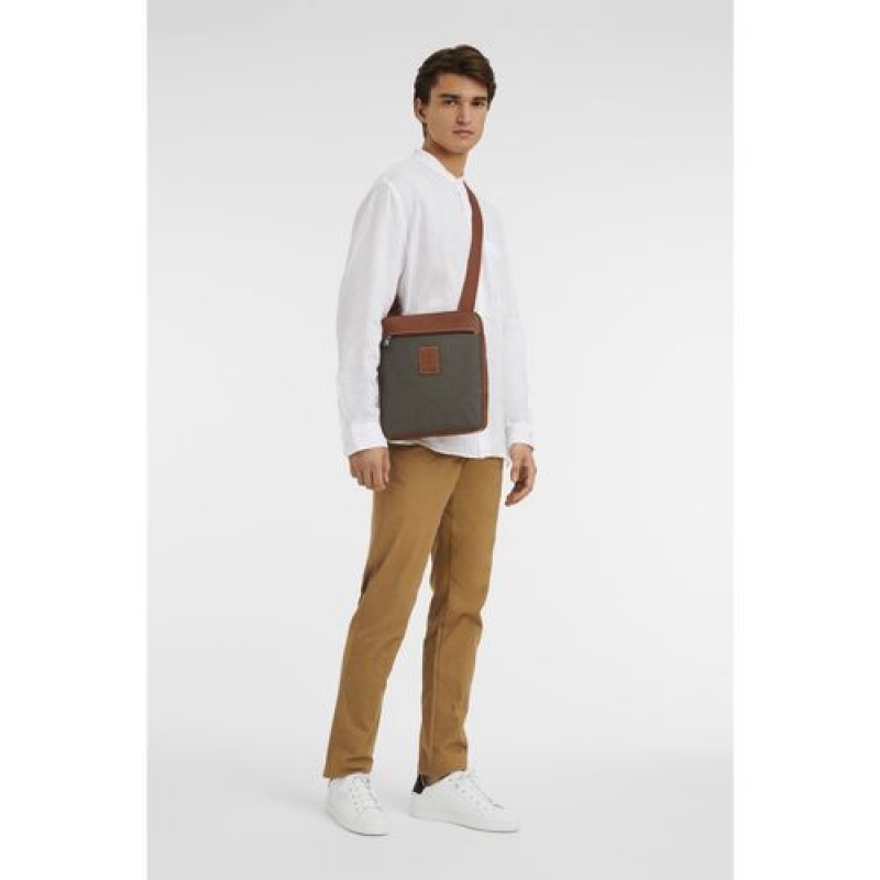 Longchamp Boxford Crossbody bag L Brown | AZEHR-6125