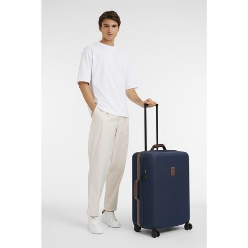 Longchamp Boxford Suitcase M Blue | JRDXC-4928