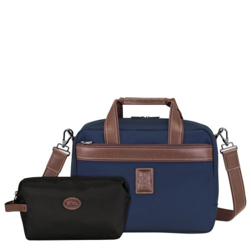 Longchamp Boxford Travel bag Blue | HLCJO-1042