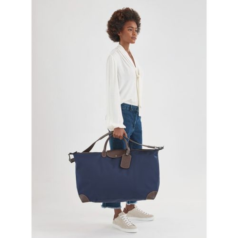 Longchamp Boxford Travel bag XL Blue | GMZIV-2630