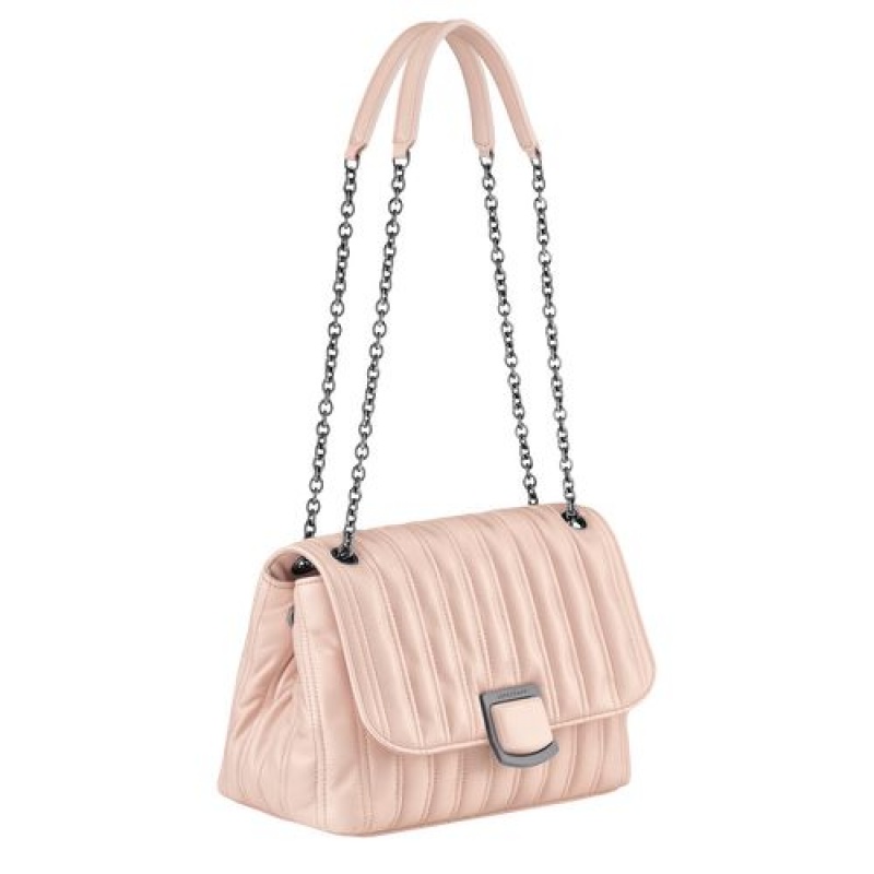 Longchamp Brioche Crossbody bag M Powder | FLBHY-6209