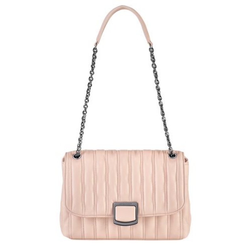 Longchamp Brioche Crossbody bag M Powder | FLBHY-6209