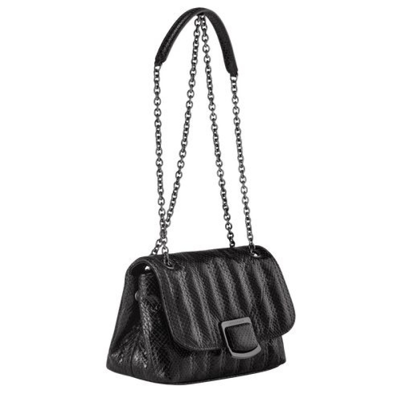 Longchamp Brioche Crossbody bag S Black | KJQRT-5392