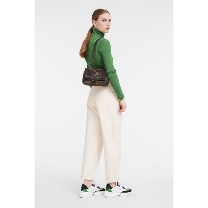 Longchamp Brioche Crossbody bag S Khaki | GOZEY-7134