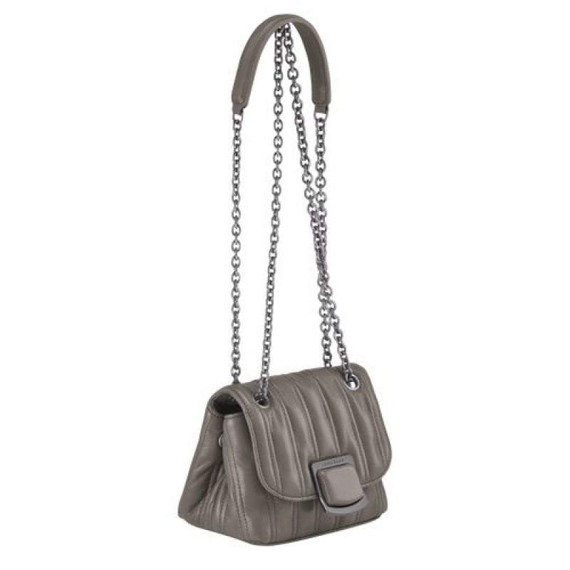 Longchamp Brioche Crossbody bag XS Turtledove | ZRMET-2135