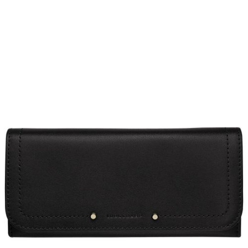 Longchamp Cavalcade Long continental wallet Black | ULSRZ-9370