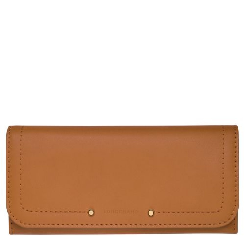 Longchamp Cavalcade Long continental wallet Natural | ZVAJD-4760