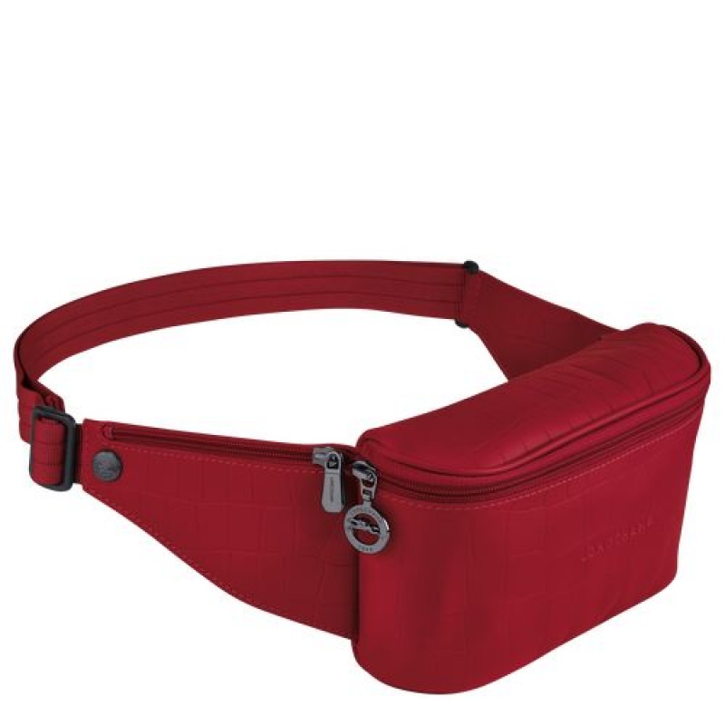 Longchamp Croco Block Belt bag Red | ITBSL-0137