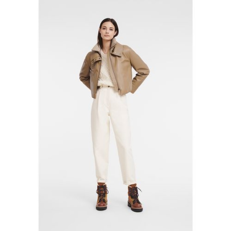 Longchamp Jacket Natural | SHMEW-5469