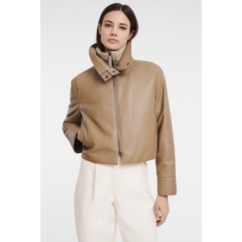 Longchamp Jacket Natural | SHMEW-5469