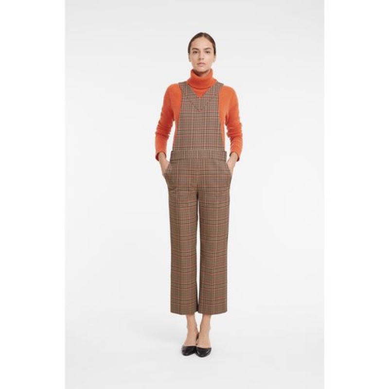 Longchamp Jumpsuit Cognac | JQFUO-1248