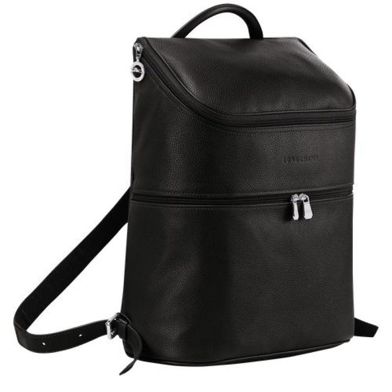 Longchamp Le Foulonne Backpack Black | KFUBY-4103