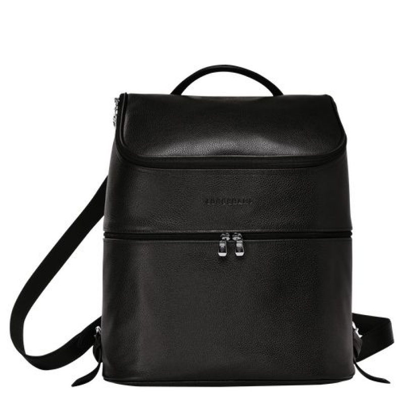 Longchamp Le Foulonne Backpack Black | KFUBY-4103