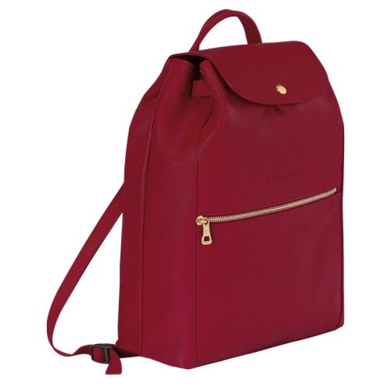 Longchamp Le Foulonne Backpack Red | PLDFV-2641