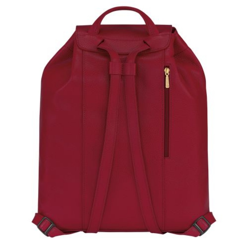 Longchamp Le Foulonne Backpack Red | PLDFV-2641