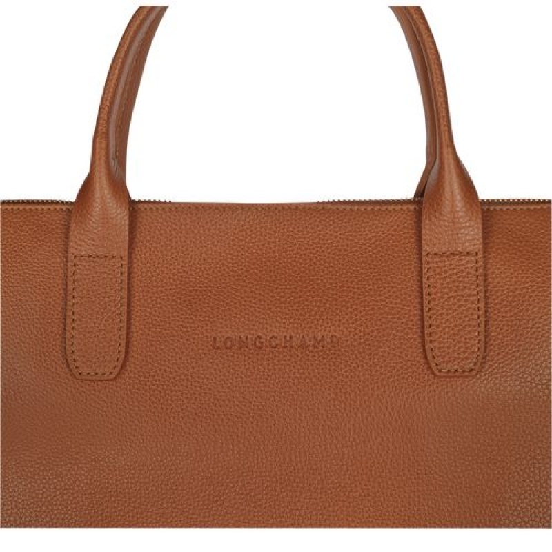 Longchamp Le Foulonne Briefcase S Caramel | WFBYM-9672